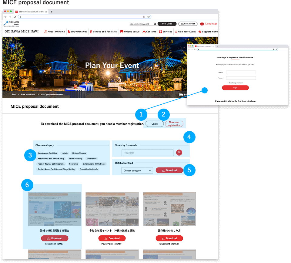 MICE Proposal document | MICE企画書ページ