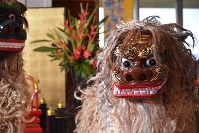 万国津梁館　アトラクション：獅子舞
