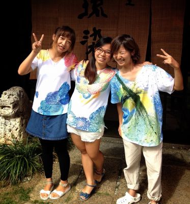 首里琉染　サンゴ染め体験4