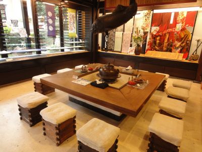 首里琉染　展示販売　おくつろぎコーナー2