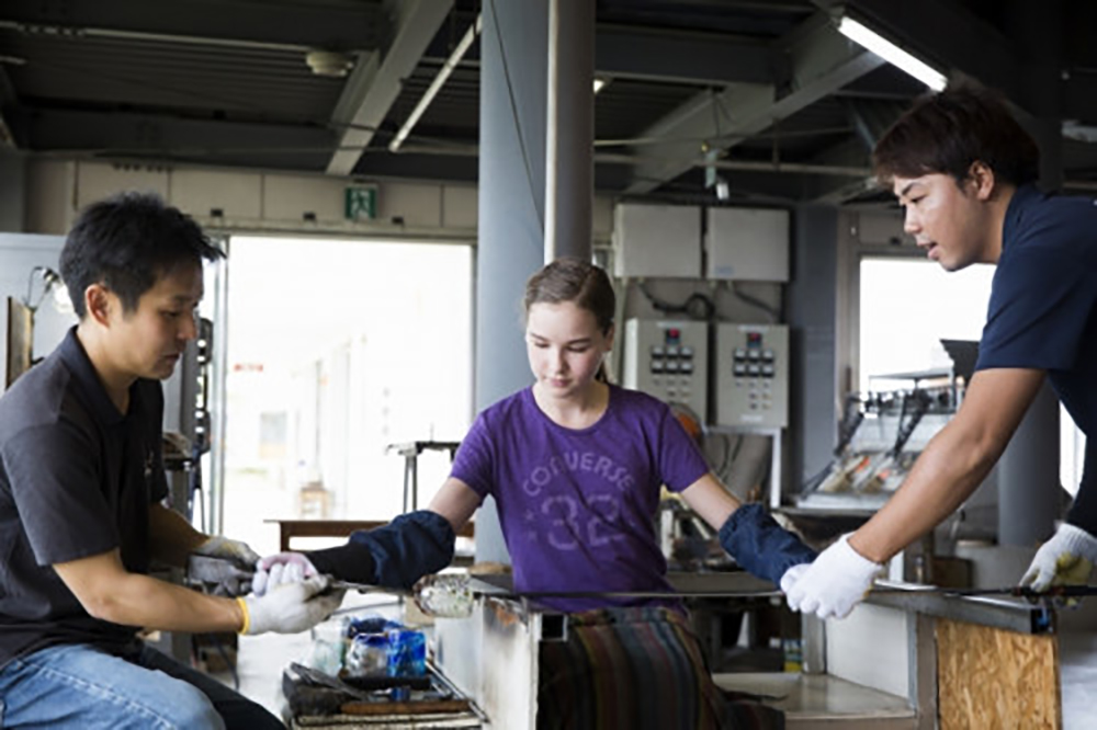琉球ガラス工房　海風