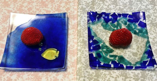 沖縄ガラス星砂体験