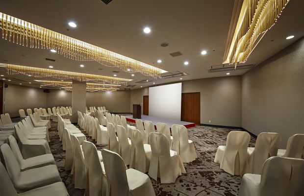 Banquet hall for conference style.